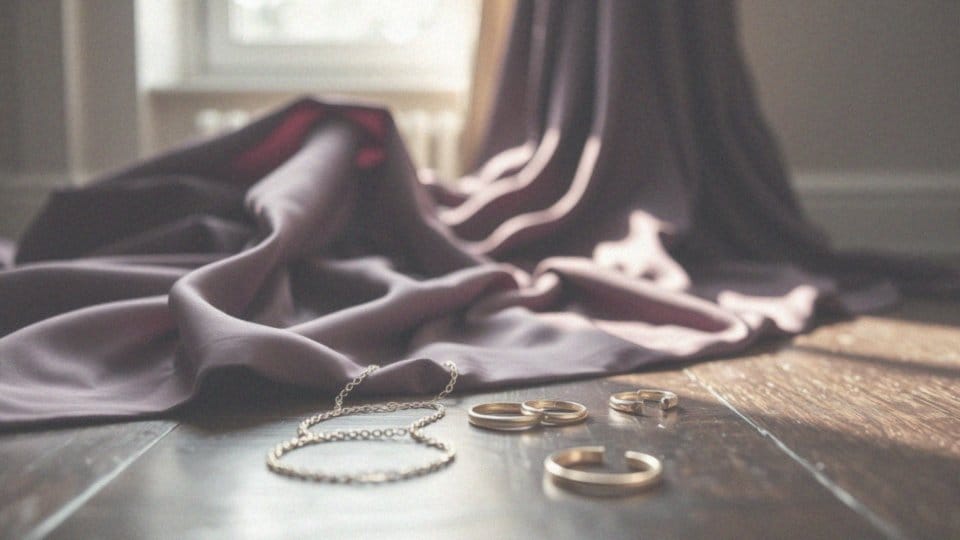 Jak złota biżuteria wpływa na stylizację z fioletową sukienką?