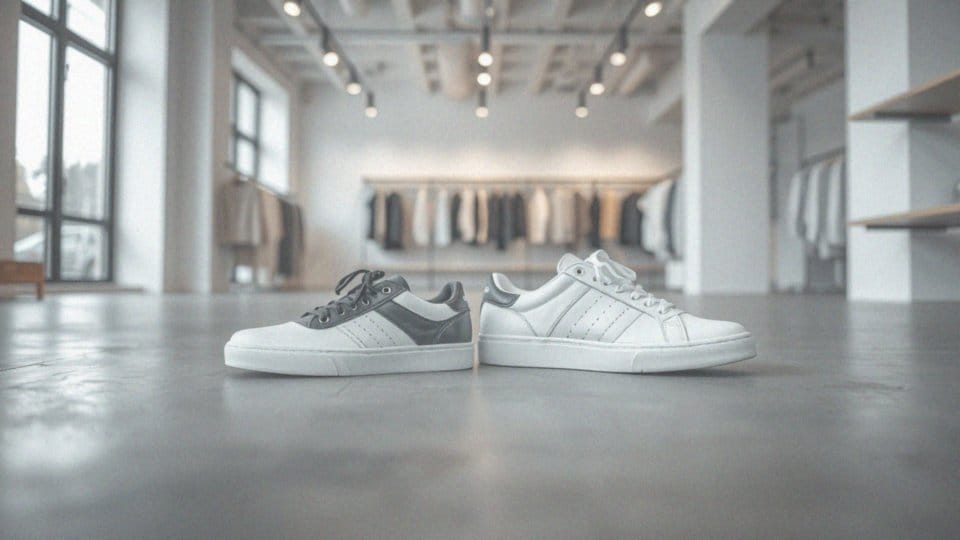 Czym różnią się modne białe sneakersy od klasycznych czarnych?