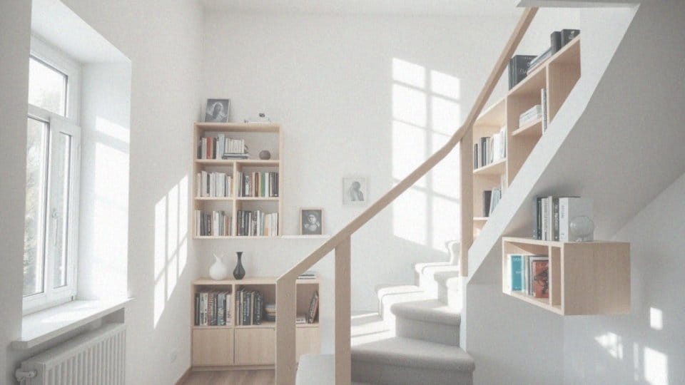Jak półki mogą być stosowane zamiast balustrady?