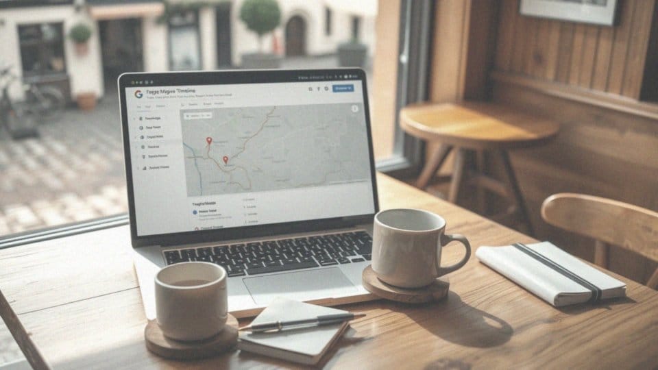 Jakie dane są zapisane w osi czasu w Mapach Google?