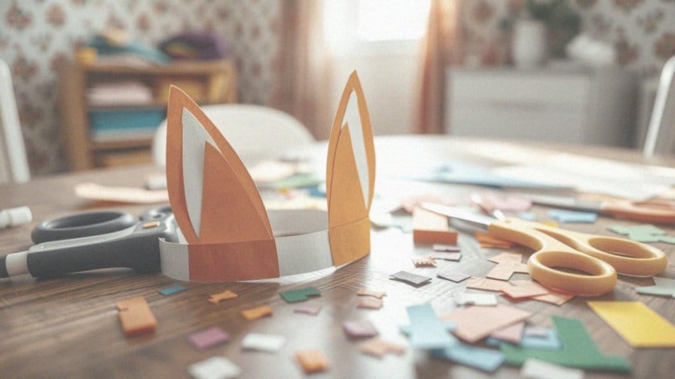Jak możemy łatwo zamontować uszy kota na papierowym pasku?